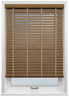 Ecowood Deluxe, Honey Teak Fine Grain - Venetian Blind